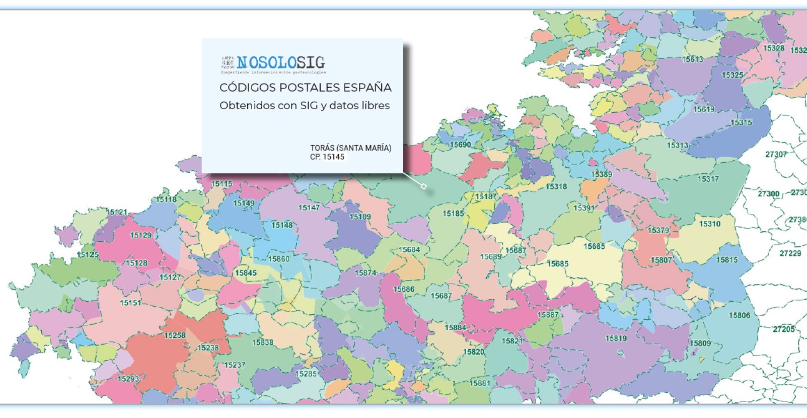 Así Hice El Mapa De Los Códigos Postales De España Con Sig Y Datos Abiertos 9723