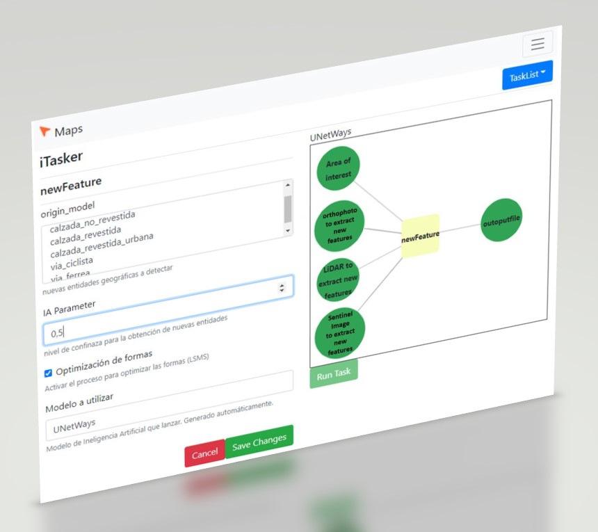 Detección de entidades cartográficas por Inteligencia Artificial en Ipsilum