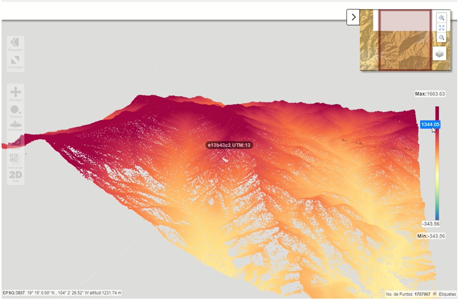 Desarrollo de un sitio web para la visualización de archivos de nubes de punto LiDAR