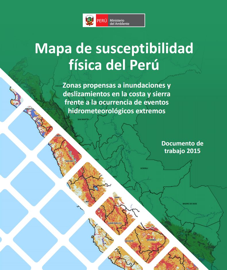 Mapa de susceptibilidad física del Perú